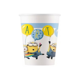 Minions bekers karton 6st 200ml