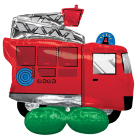 Brandweerwagen Airloonz ballon 106x88cm