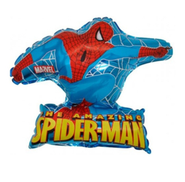 Spiderman folie ballon op stok 23cm