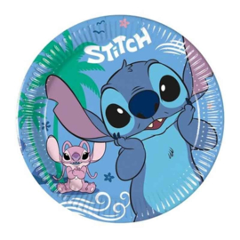 Stitch bordjes 8 stuks 20cm
