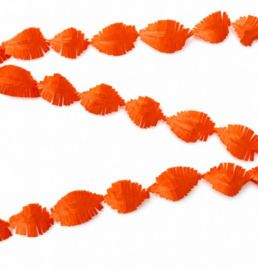 Oranje crepe slinger 6m