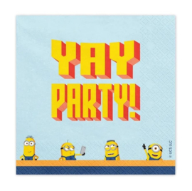 Minions servetten 20 stuks 33x33cm