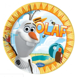 Frozen Olaf borden 8 stuks 23cm