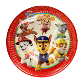 Paw Patrol borden 6 stuks 19,5cm