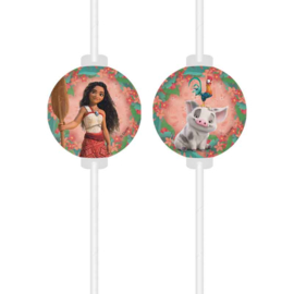 Vaiana rietjes 4 stuks