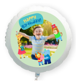 Safari folie ballon XL met eigen foto 58cm