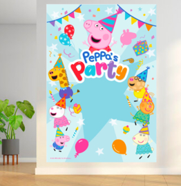Peppa Pig versiering muur 2x1,4m