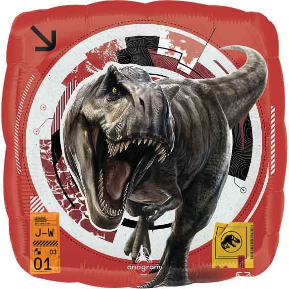 Jurassic World Rebirth folie ballon vierkant 45cm