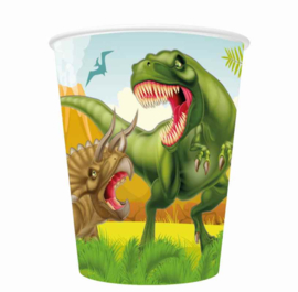 Dinosaurus bekers 8st 256ml