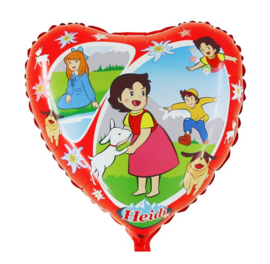 Heidi tekenfilm folie ballon 45cm