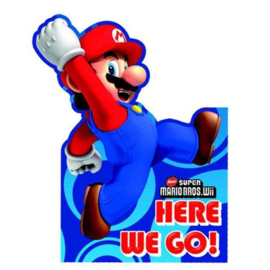 Super Mario uitnodigingen 6 stuks