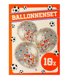 Oranje WK ballonnenset 10x