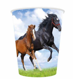 Paarden bekers 8 stuks 256ml