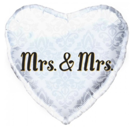 Mr en mrs folie ballon 45cm