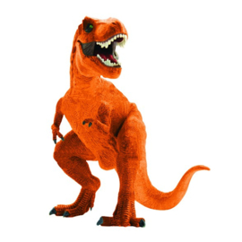 Dinosaurus T Rex folie ballon op stok 30cm