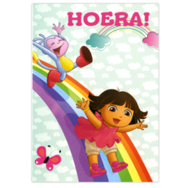 Dora verjaardag 10,5x15cm | Feestartikelen Dora | Feestwinkel Altijd