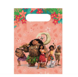 Vaiana feestzakjes papier 4 stuks