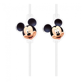 Mickey Mouse rietjes karton 4 stuks