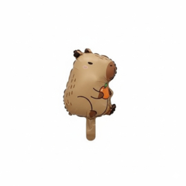Capibara folie ballonnen set mini 6 stuks 27x38cm