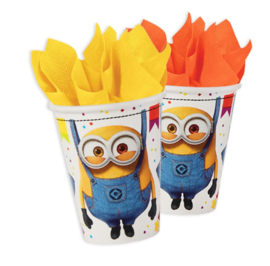 Minions bekers 8 stuks 250ml