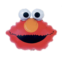 Elmo gezicht folie ballon op stok 23cmx36cm