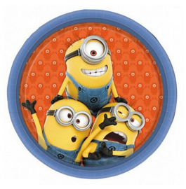 Minions borden 8 stuks 23cm