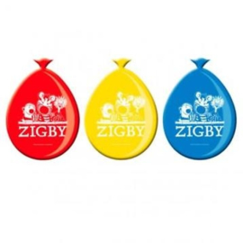 Zigby ballonnen 8 stuks