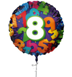 Acht jaar heliumballon 45cm