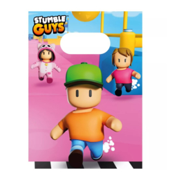 Stumble Guys feestzakjes papier 4 stuks