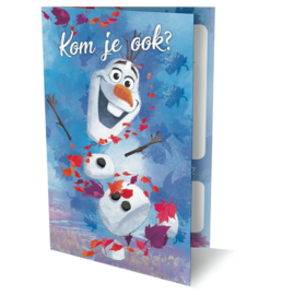 Frozen Olaf uitnodigingen 6 stuks met enveloppen