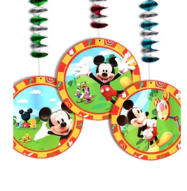 Mickey Mouse hangdecoratie 3 stuks 60cm