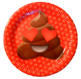 Emoji poop borden 9 stuks