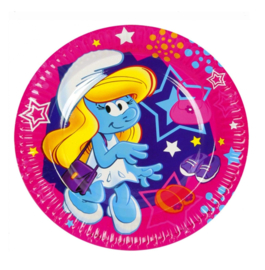 Smurfen Smurfin borden 8 stuks 23cm