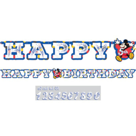 Mickey Mouse letterslinger met eigen leeftijd