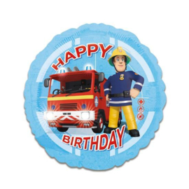 Brandweerman Sam Happy Birthday folie ballon 43cm