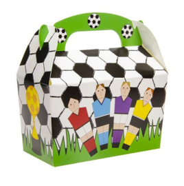 Voetbal traktatiedoosje 12x12x6cm