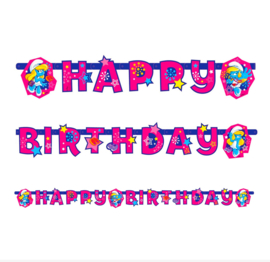 Smurfen letterslinger Smurfin Happy Birthday 2m