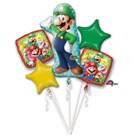 Super Mario Luigi folie ballonnen set 5 stuks