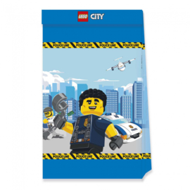 Lego City feestzakjes papier 4st