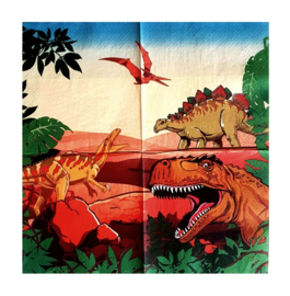 Dinosaurus servetten 20 st 33cm