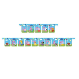 Peppa Pig Happy Birthday slinger 2,1 meter