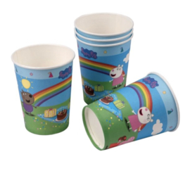 Peppa Pig bekers 6 stuks 250ml