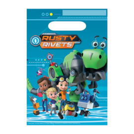 Rusty rivets feestzakjes 8 stuks