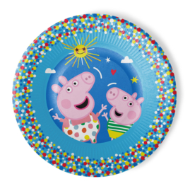Peppa Pig borden 8 stuks 23cm