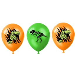 Jurassic dinosaurus ballonnen 6 stuks