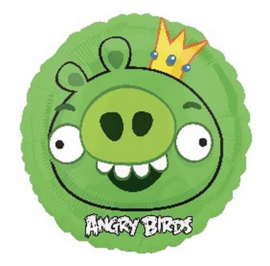 Angry Birds groen folie ballon 45cm