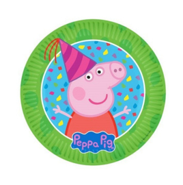 Peppa Pig bordjes 8st 18cm