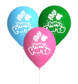 Peppa Pig ballonnen 8 stuks