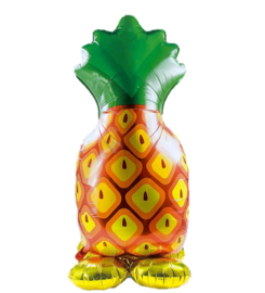 Ananas folie ballon op standaard 1,2m