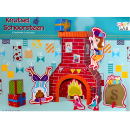 Sinterklaas knutsel schoorsteen 28x19,5x10cm